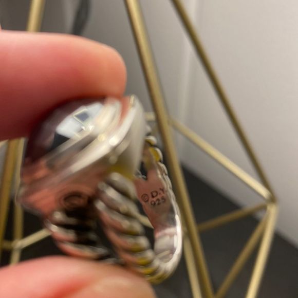 Authentic David Yurman Albion Hematite Sterling Silver Ring excellent condition - Picture 8 of 10